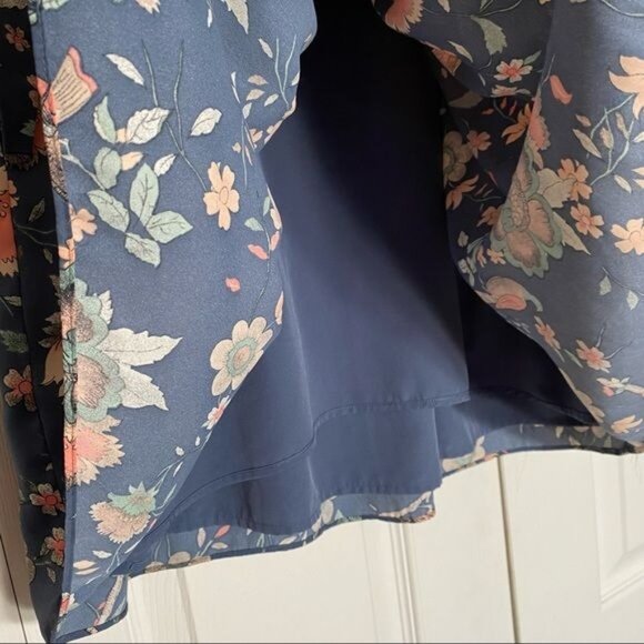 Floral Pleated Skirt By Forever 21 Contemporary Size L - Picture 3 of 8